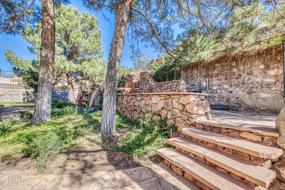 Backyard stairs to deck 2