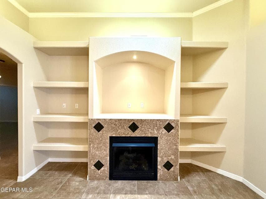 Custom Built-In Shelves- spot Light decorative Niche