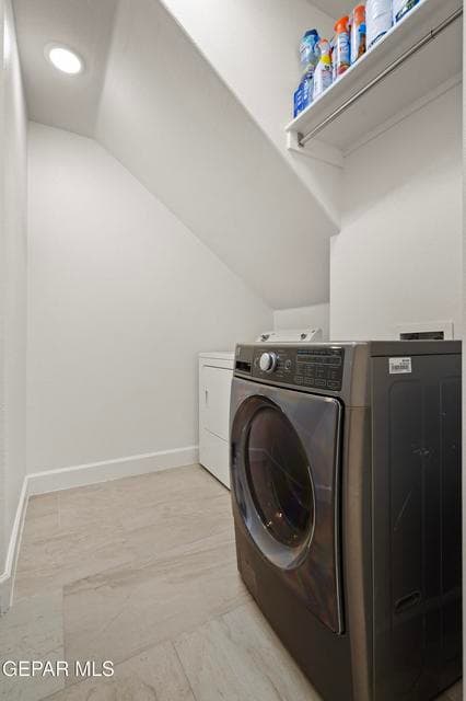 Convenient laundry area